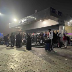 カシミールゲートの地下鉄の入り口